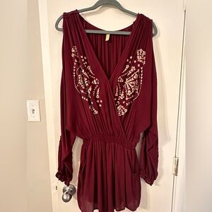 Free People Romper with pockets